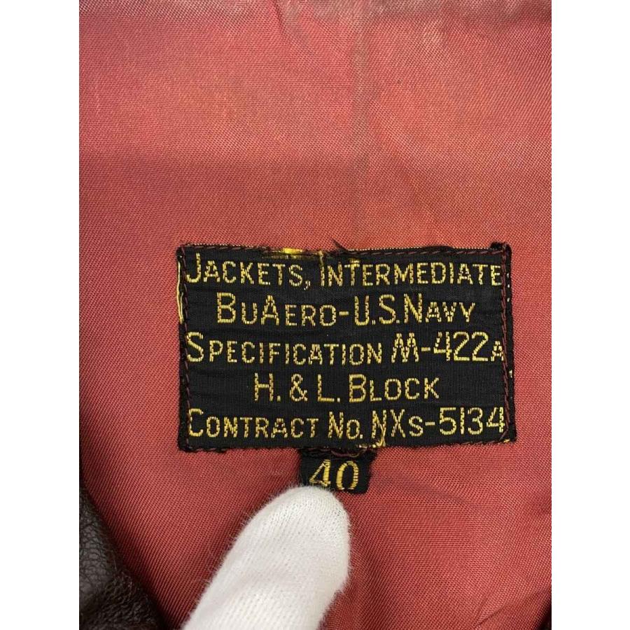 MILITARY◆40s/VT/US/NAVY/M-422A/フライト/40/ダメージ有/ジャケットの画像