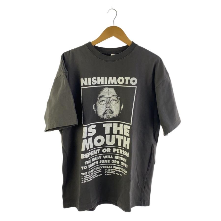 NISHIMOTO IS THE MOUTH◇Tシャツ/L/コットン/BLK : セカンド