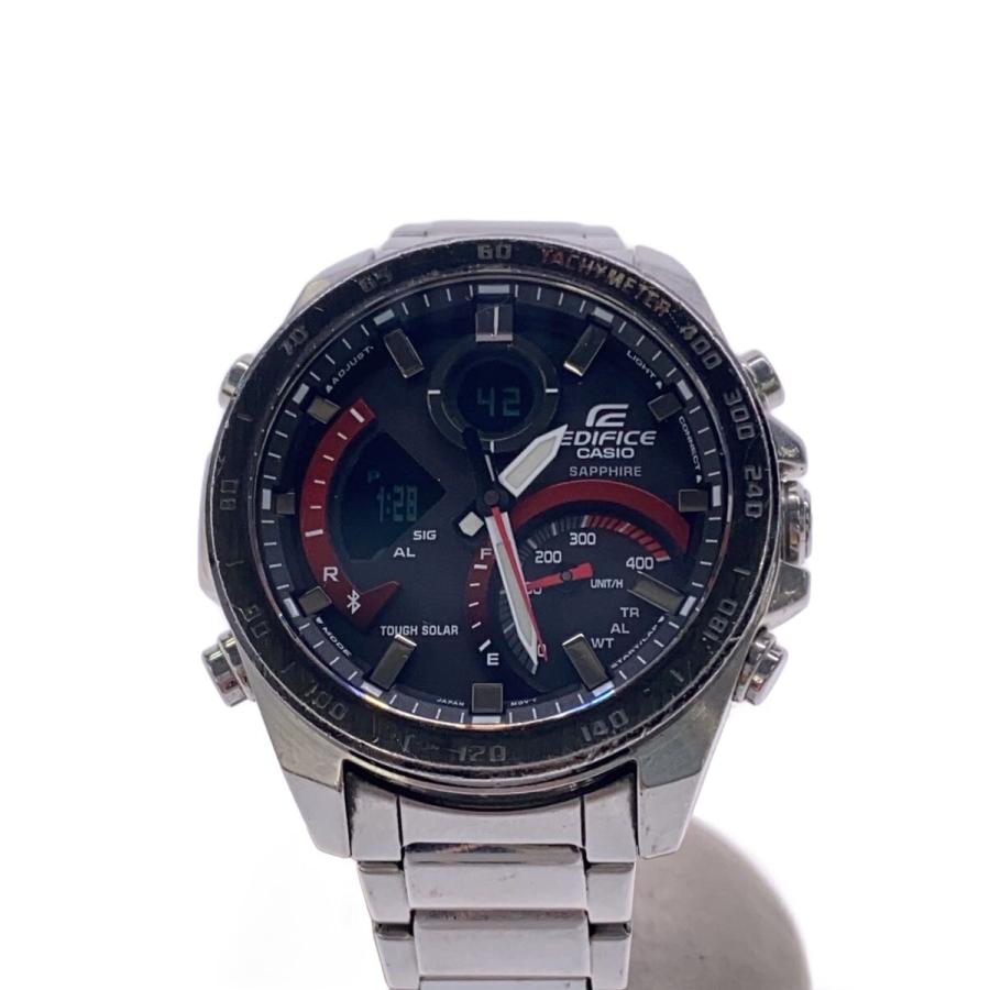 CASIO◇ソーラー腕時計・EDIFICE/アナログ/BLK : セカンドストリート