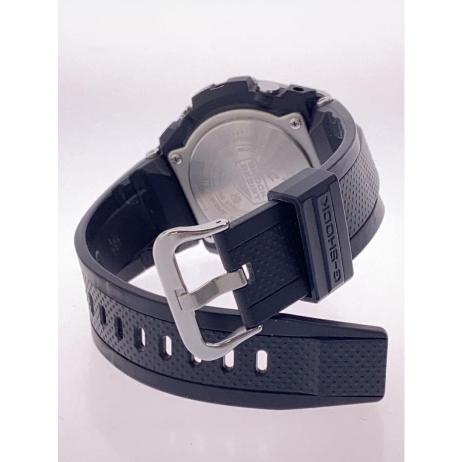 CASIO◇腕時計/アナログ/ラバー/BLK/BLK/GST-W110 G-STEEL/GST-W110 