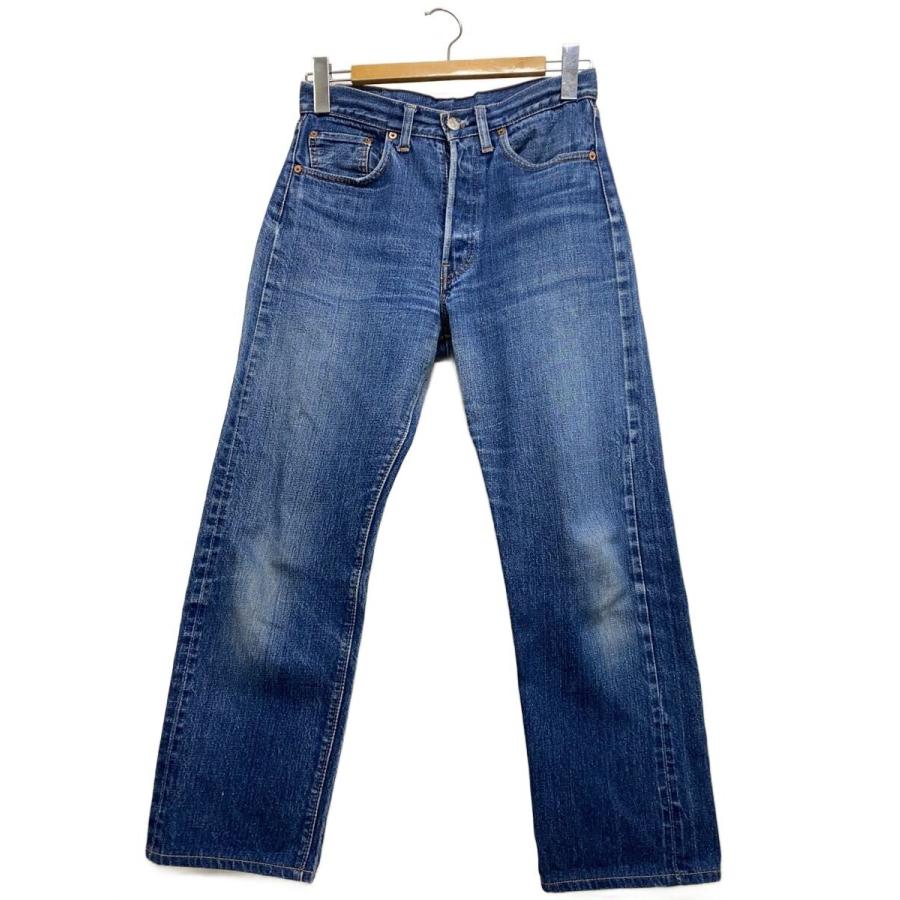 Levi's◇ストレートパンツ/--/コットン/IDG/501/66前期/内股リペア