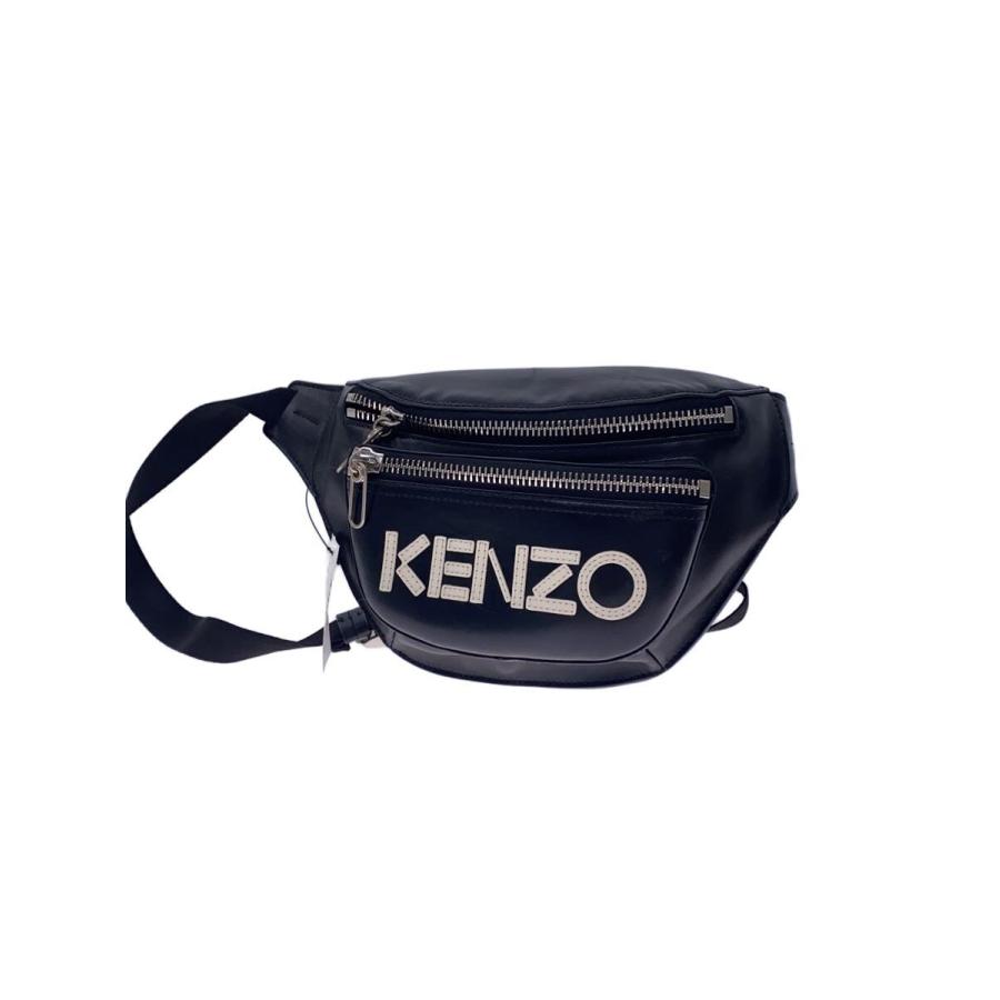 KENZO◇ウエストバッグ/レザー/BLK// : セカンドストリートYahoo!店 
