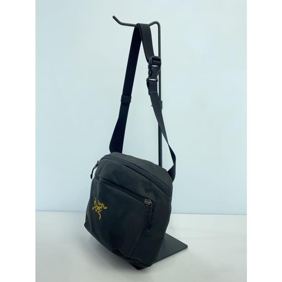 ARC'TERYX◇ショルダーバッグ/ポリエステル/ブラック/内側汚れ ARC'TERYX◇ショルダーバッグ/ポリエステル/ブラック/内側汚れ