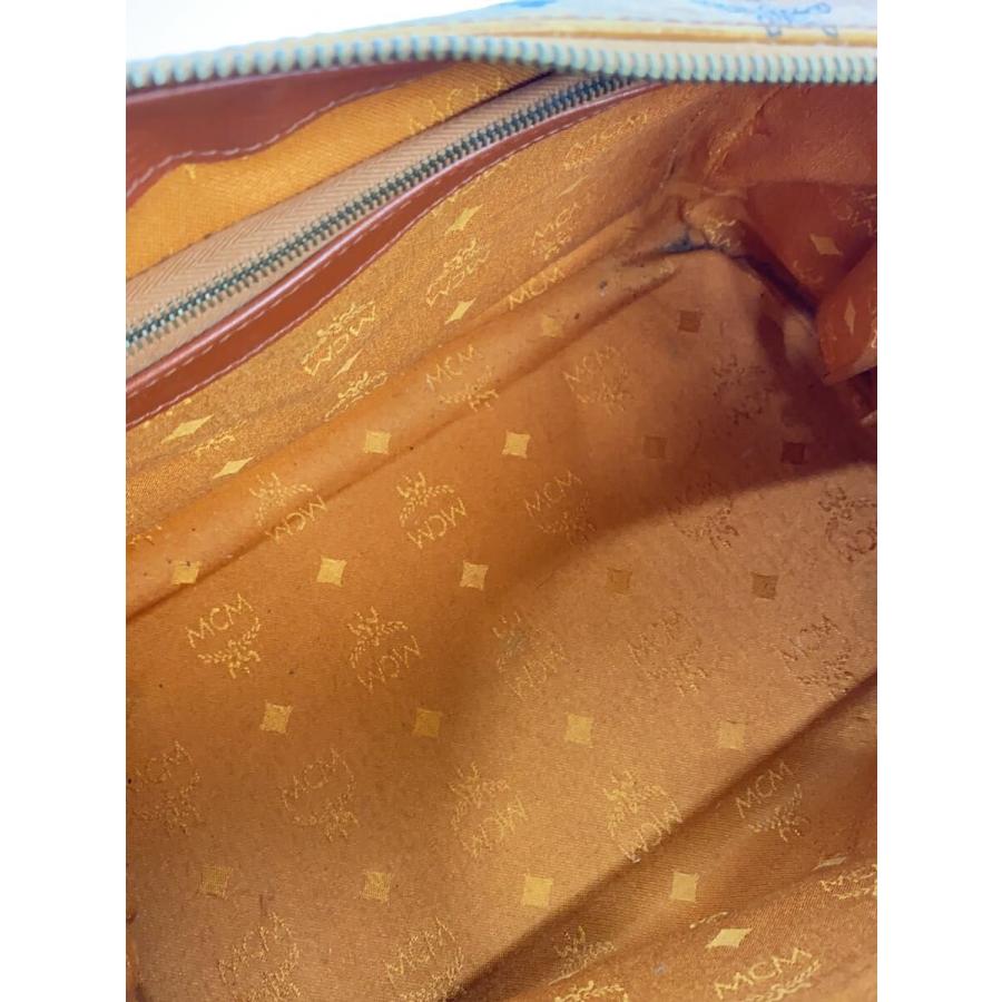 MCM ボストンバッグ　キャメル MCM◇ボストンバッグ/ハンドバッグ/キャメル/総柄/シミ有り