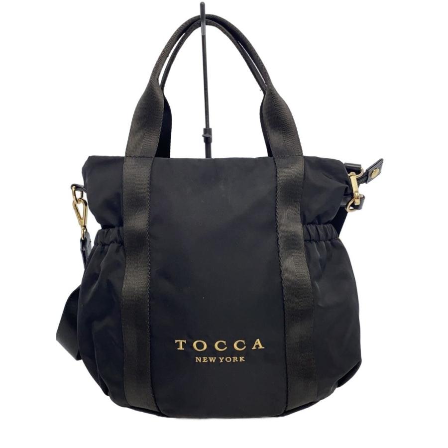 TOCCA◇トートバッグ/ナイロン/ブラック/無地/664-5/トッカ : セカンド