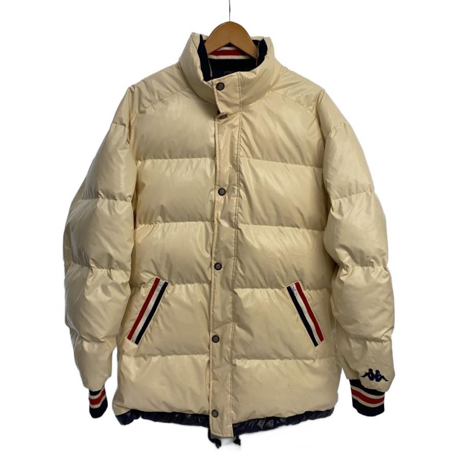 kappa◇ダウンジャケット/O/ポリエステル/ベージュ/c-tk2385/破れ