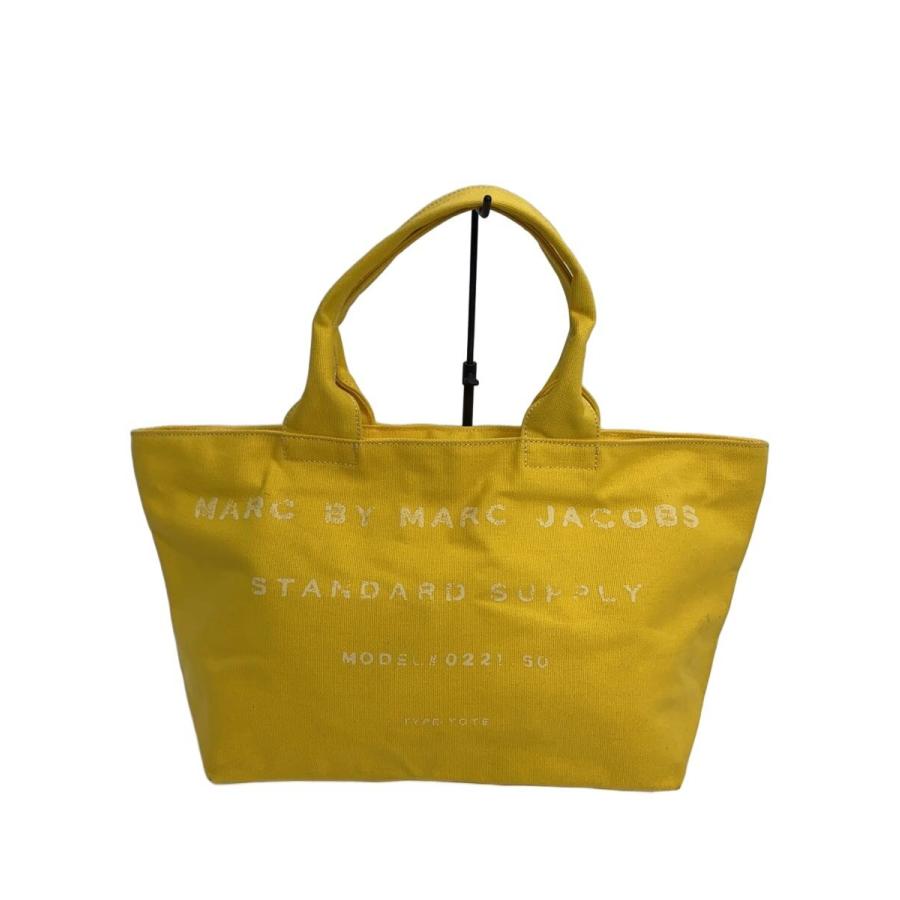 マークジェイコブス ザトートバッグ イエロー MARC BY JACOBS◇トートバッグ/キャンバス/イエロー/プリント