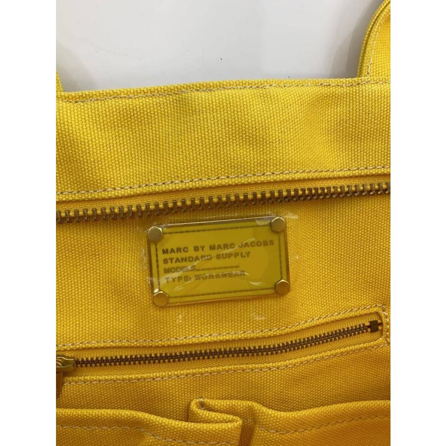 MARC BY JACOBS◇トートバッグ/キャンバス/イエロー/プリント