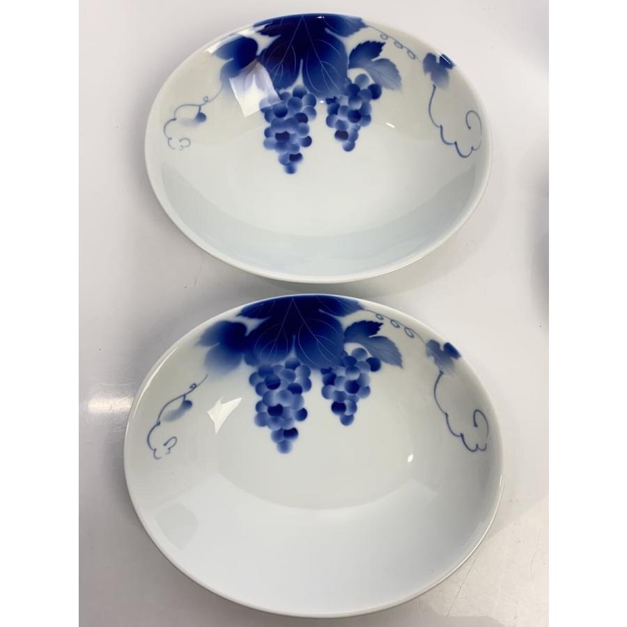 深川製磁◇ブルーワイナリー/楕円皿2点/ボウル型角鉢2点/4点セット