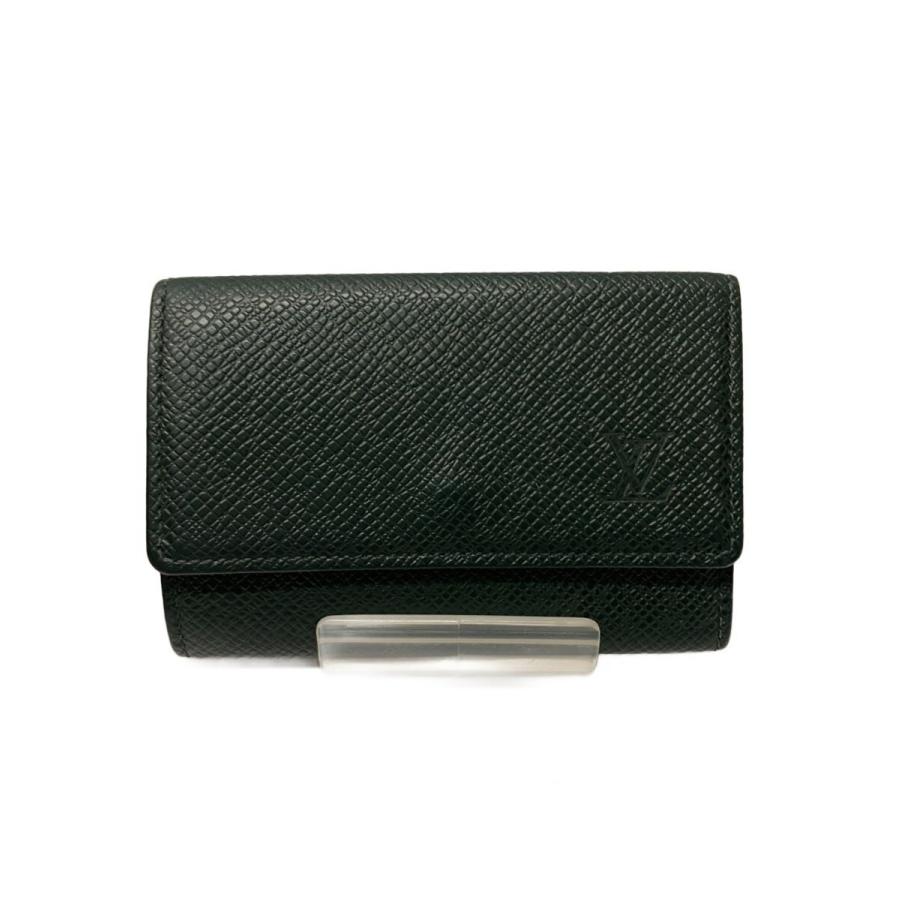 おつすけ様美品‪☆LOUIS VUITTON タイガ　ミュルティクレ6　ノワール LOUIS VUITTON◇ミュルティクレ6_タイガ/PVC/GRN/メンズ : セカンド