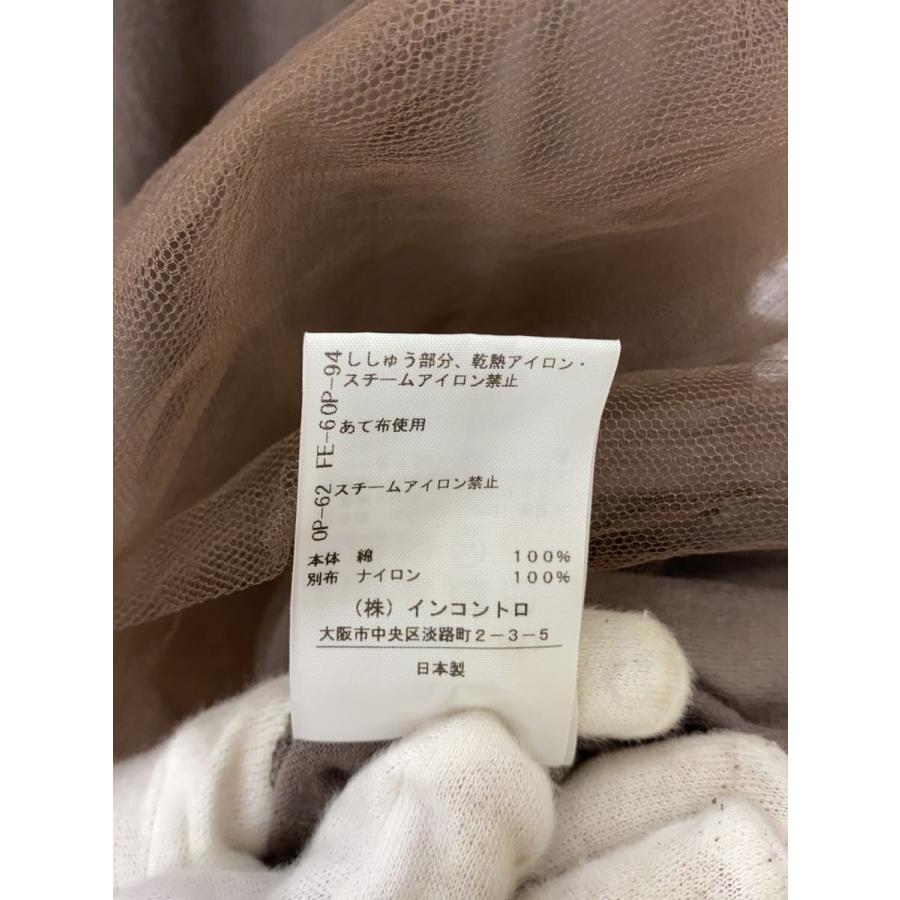 Vivienne Westwood RED LABEL◇半袖ワンピース/--/コットン/BRW/無地