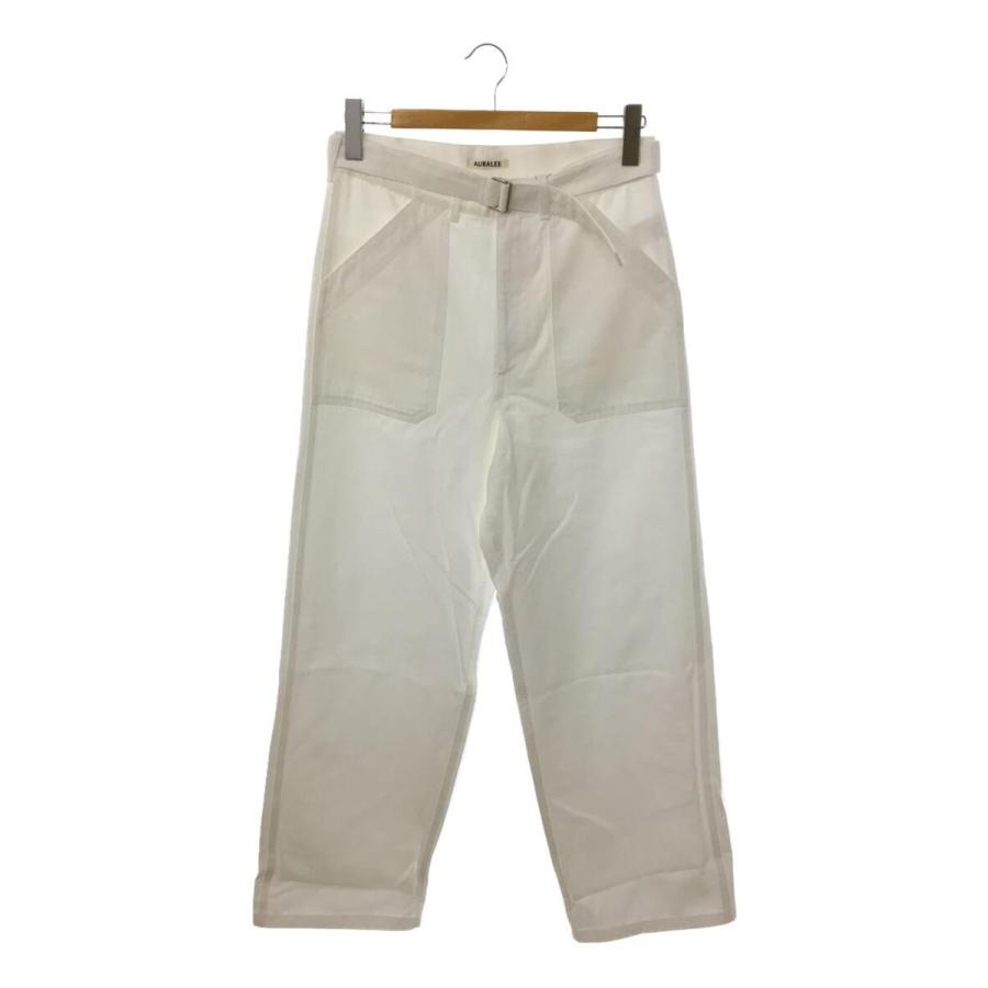 AURALEE◇22SS/HARD TWIST FINX HEAVY CHINO BELTED PANTS/0/コットン