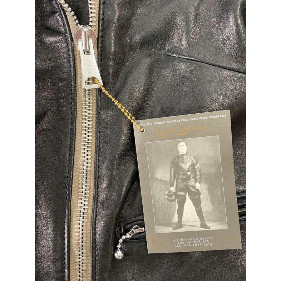 Lewis Leathers◆CYCLONE TIGHT FIT COWHIDE/ダブルライダースジャケット/34/レザー/BLK/441H｜ssol-shopping｜06