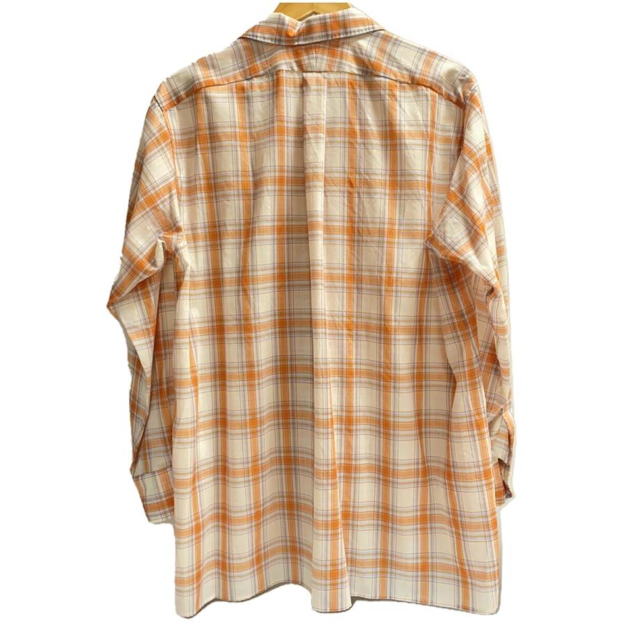 MAATEE&SONS◇WOOL ONE PIECE COLLAR SHIRTS/3/ウール/オレンジ