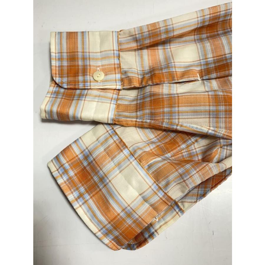 MAATEE&SONS◇WOOL ONE PIECE COLLAR SHIRTS/3/ウール/オレンジ MAATEE&SONS◇WOOL ONE PIECE COLLAR SHIRTS/3/ウール/オレンジ