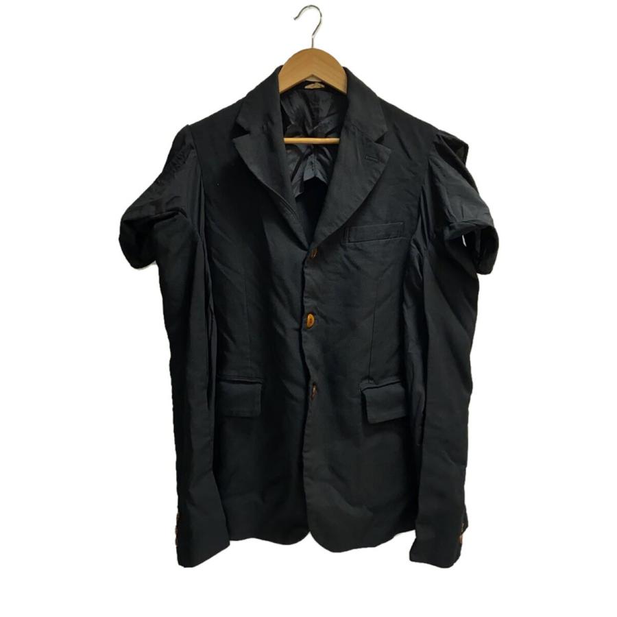 COMME des GARCONS HOMME PLUS◇ポリ縮絨ジャケット/S/ポリエステル  