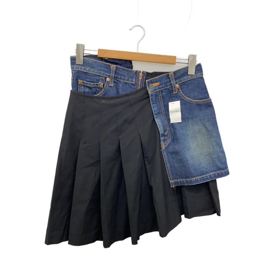 JUNYA WATANABE COMME des GARCONS◇再構築ドッキングプリーツスカート
