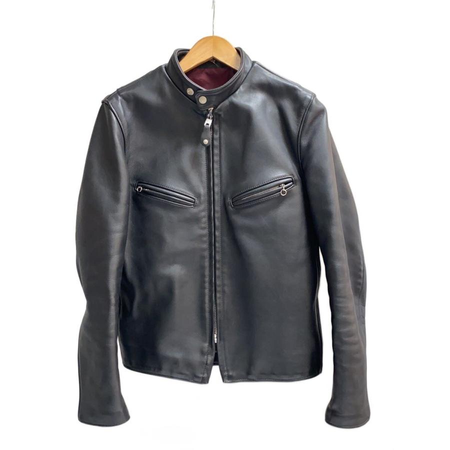 Schott◇60'S SINGLE RIDERS/36/牛革/ブラック/7009/641XX : セカンド