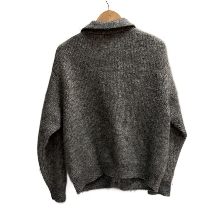 crepuscule クレプスキュール モヘアカーディガン ポロ crepuscule◇Mohair polo cardigan/1/モヘア/GRY/2503-044/? NULL