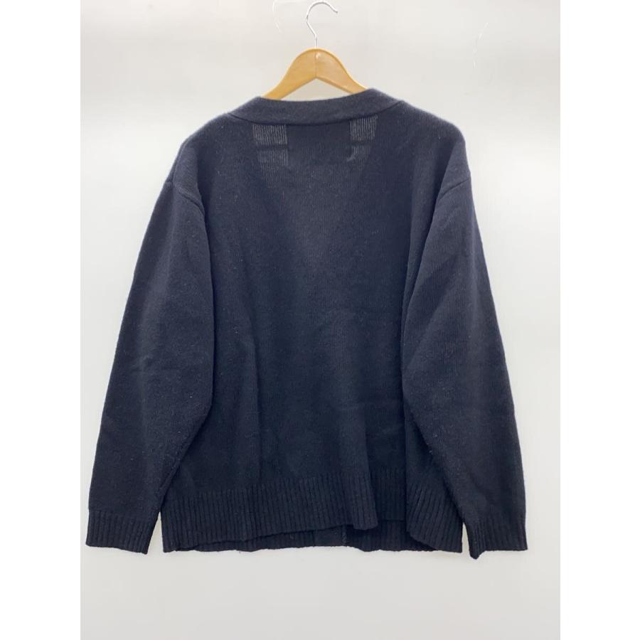 TTT_MSW◇Standard Knit Cardigan/M/ウール/ブラック/TTT-2022AW-KT07