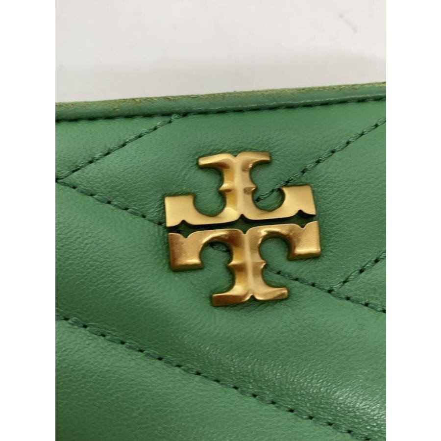 Tory Burch トリーバーチ 未使用 キラ シェブロン 二つ折り財布 TORY BURCH◇2つ折り財布/キラ シェブロン/KIRA CHEVRON/GRN