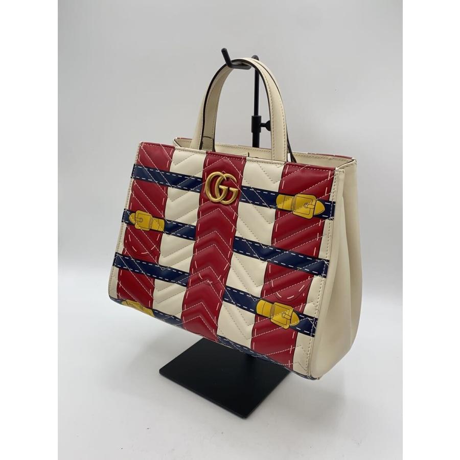 GUCCI◇ハンドバッグ/レザー/マルチカラー/448054/GGマーモント