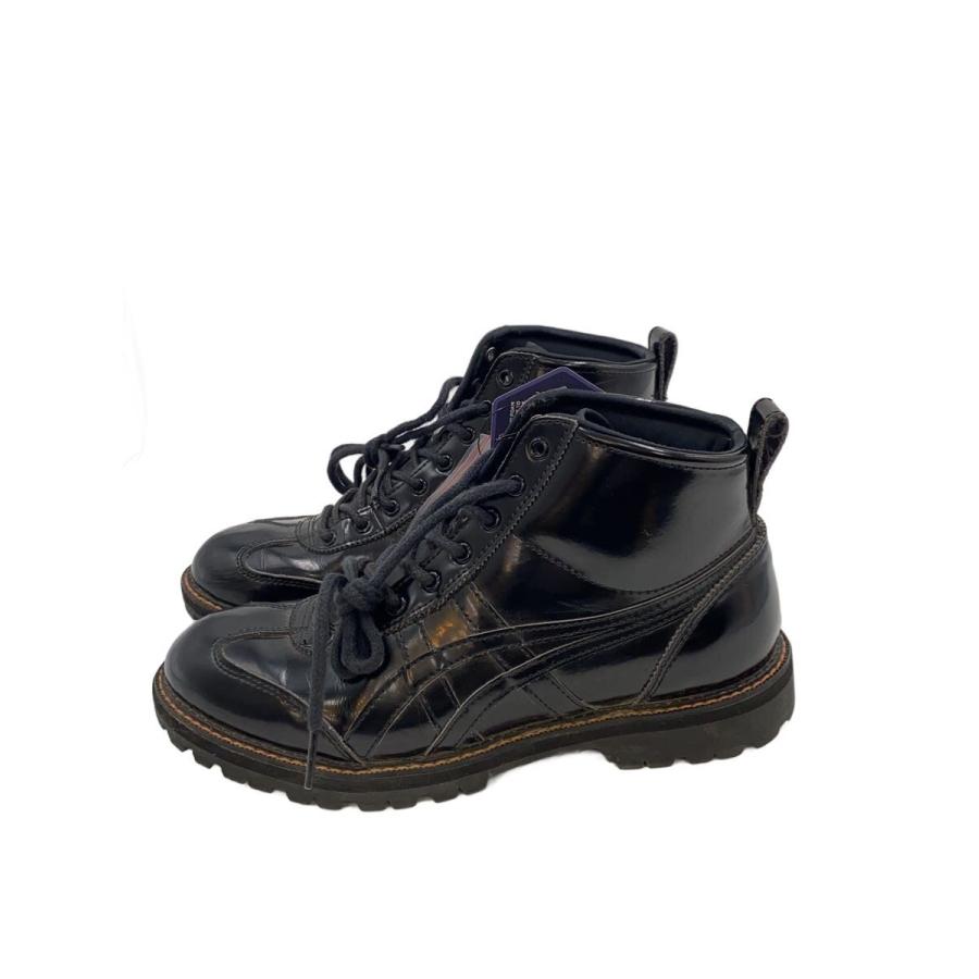 美品 Onitsuka Tiger MEXICO RINKAN ブーツ 23.5 Onitsuka Tiger◇MEXICO RINKAN/ブーツ/23.5cm/BLK/エナメル/1183A748