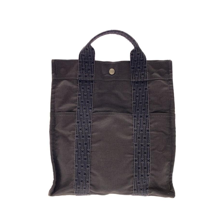 HERMES◇エールライン アドMM/リュック/キャンバス/GRY/総柄