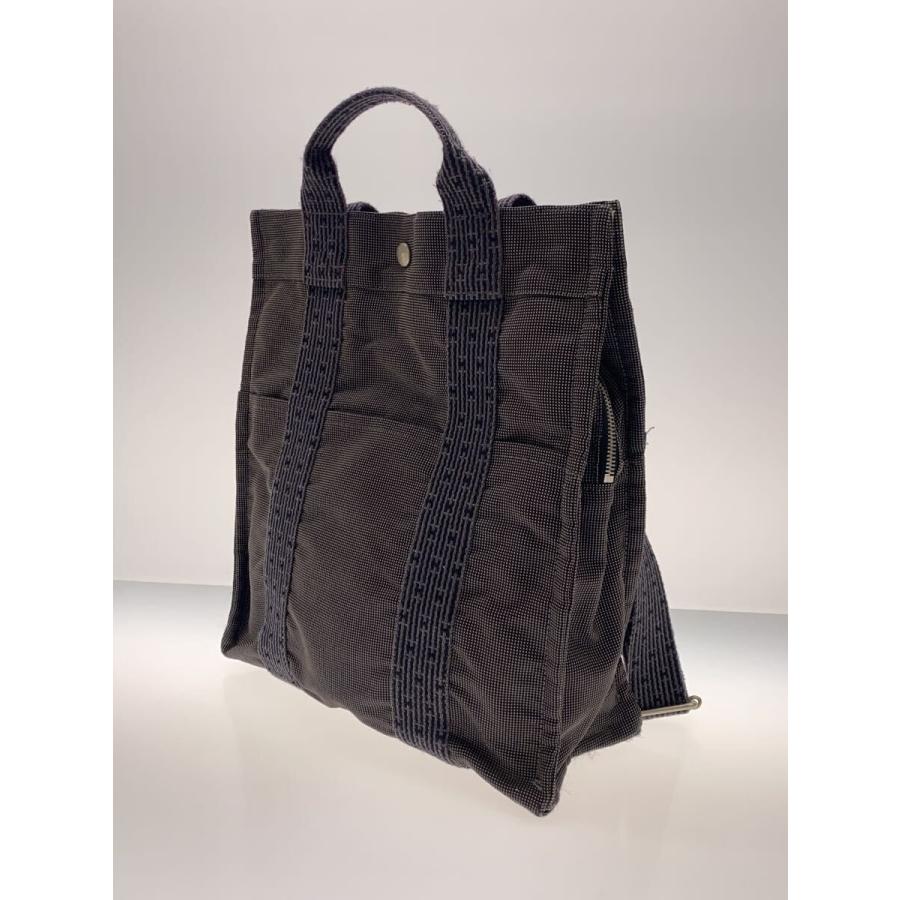 HERMES◇エールライン アドMM/リュック/キャンバス/GRY/総柄