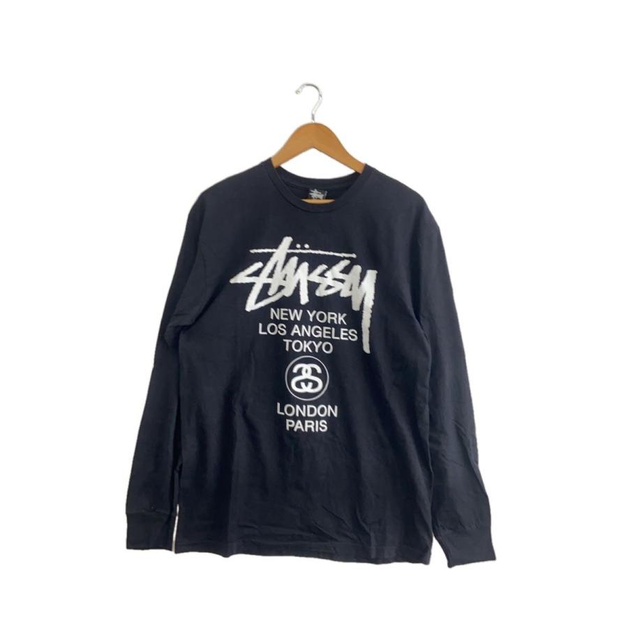 Stussy Los Angeles 限定　ロンT　長袖　ブラック STUSSY◇長袖Tシャツ/L/コットン/BLK// : セカンドストリートYahoo!店