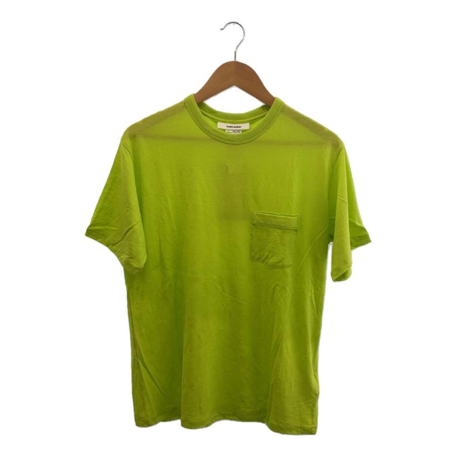 Icebreaker◇半袖Tシャツ/XL/unisex/蛍光グリーン/IT22370/メリノ 