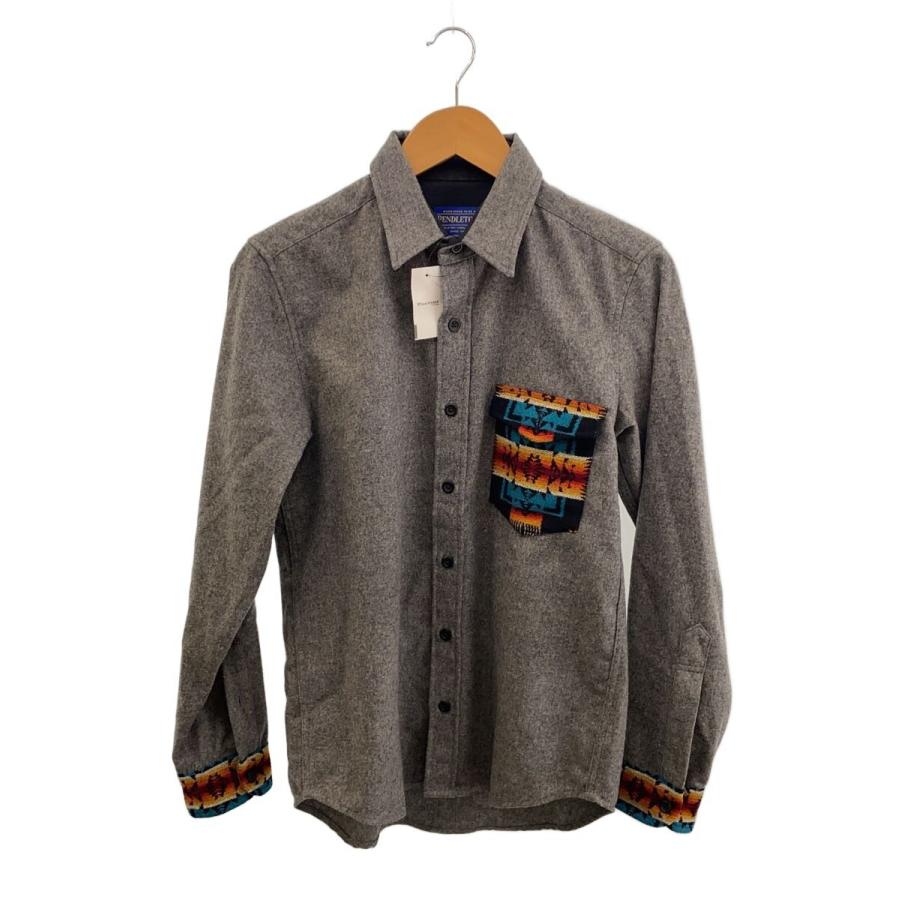 Pendleton ウール長袖シャツ グレー PENDLETON◇長袖シャツ/M/ウール/グレー : セカンドストリートYahoo!店