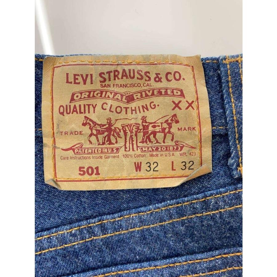 Levi's◇90s/501/ボタン裏532/濃紺/USA製/ボトム/32/コットン/IDG