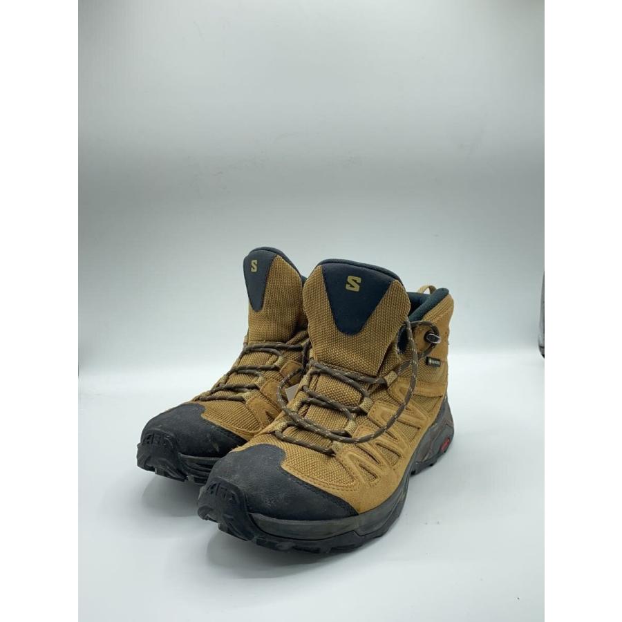 salomon◇X WARD LEATHER MID GTX/トレッキングブーツ/26cm/BRW/471818 