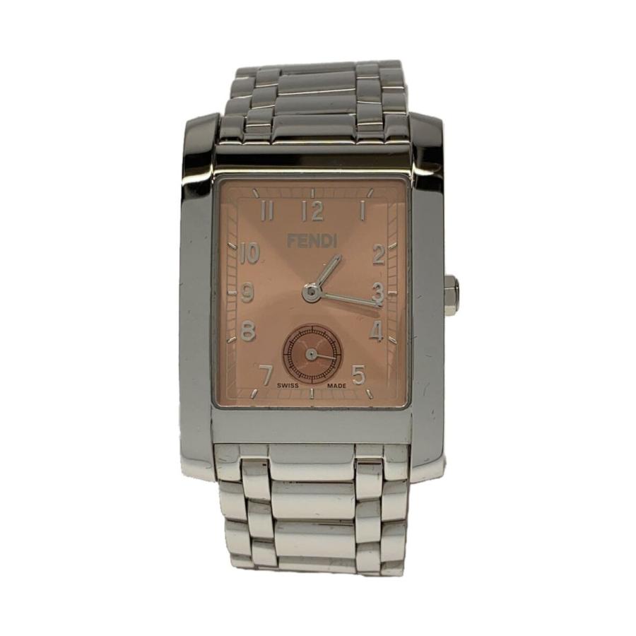FENDI◇クォーツ腕時計/アナログ/ステンレス/オレンジ/シルバー/7000G