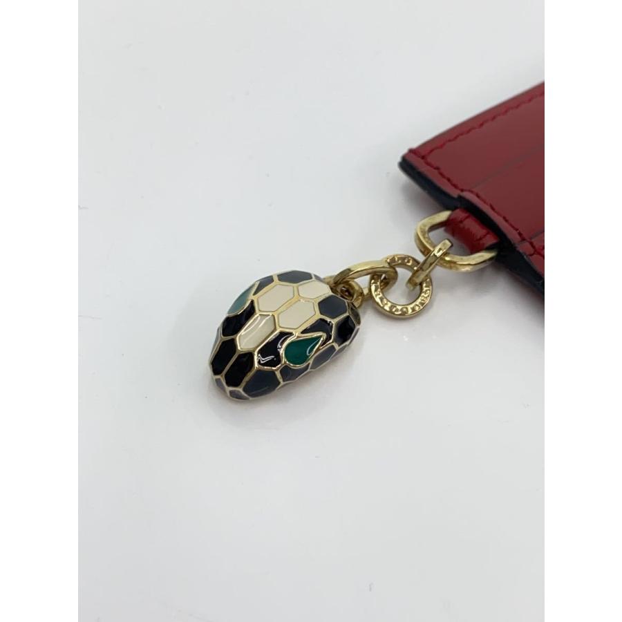 BVLGARI ケース BVLGARI◇カードケース/--/レッド/無地/レディース : セカンド