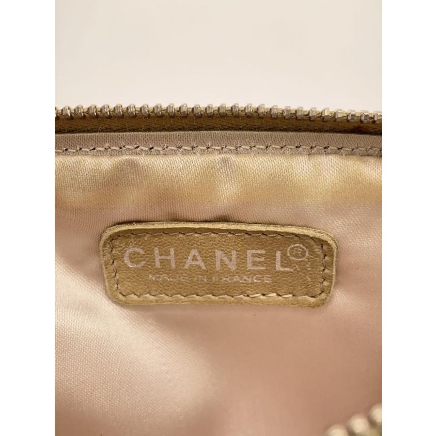 CHANEL◇ポーチ/キャンバス/ベージュ// : セカンドストリートYahoo!店