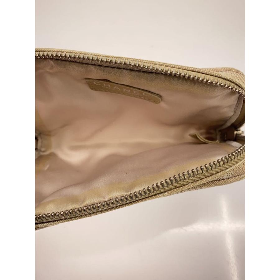 CHANEL◇ポーチ/キャンバス/ベージュ// : セカンドストリートYahoo!店