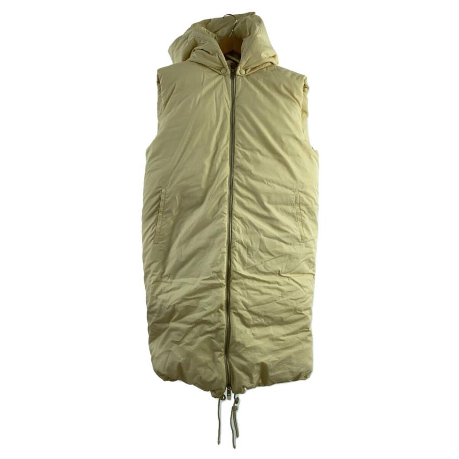 CELINE◇フィービー期/ロングダウンジャケット/38/コットン/アイボリー