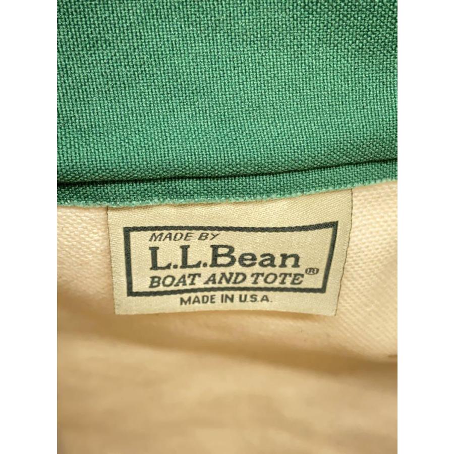 L.L.Bean◆BOAT AND TOTE/USA製/トートバッグ/キャンバス/ホワイト/グリーン/112644｜ssol-shopping｜05