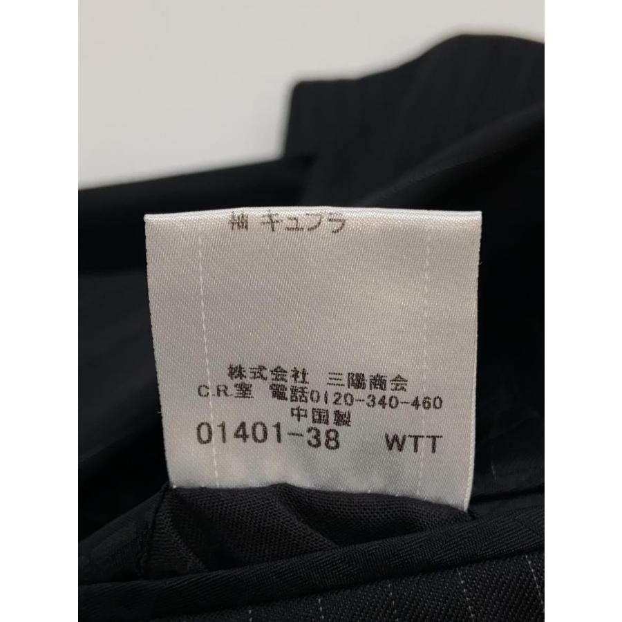 BURBERRY BLACK LABEL◆スーツ/ジャケット:M/パンツ:79/ウール/ブラック/ストライプ/D1E22-200-09｜ssol-shopping｜05