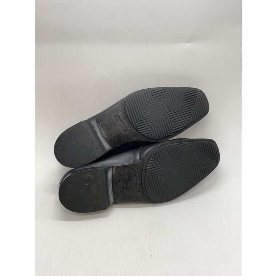 HERMES◇Hロゴ金具/ローファー/40/BLK/レザー/黒/ブラック HERMES◇Hロゴ金具/ローファー/40/BLK/レザー/黒/ブラック