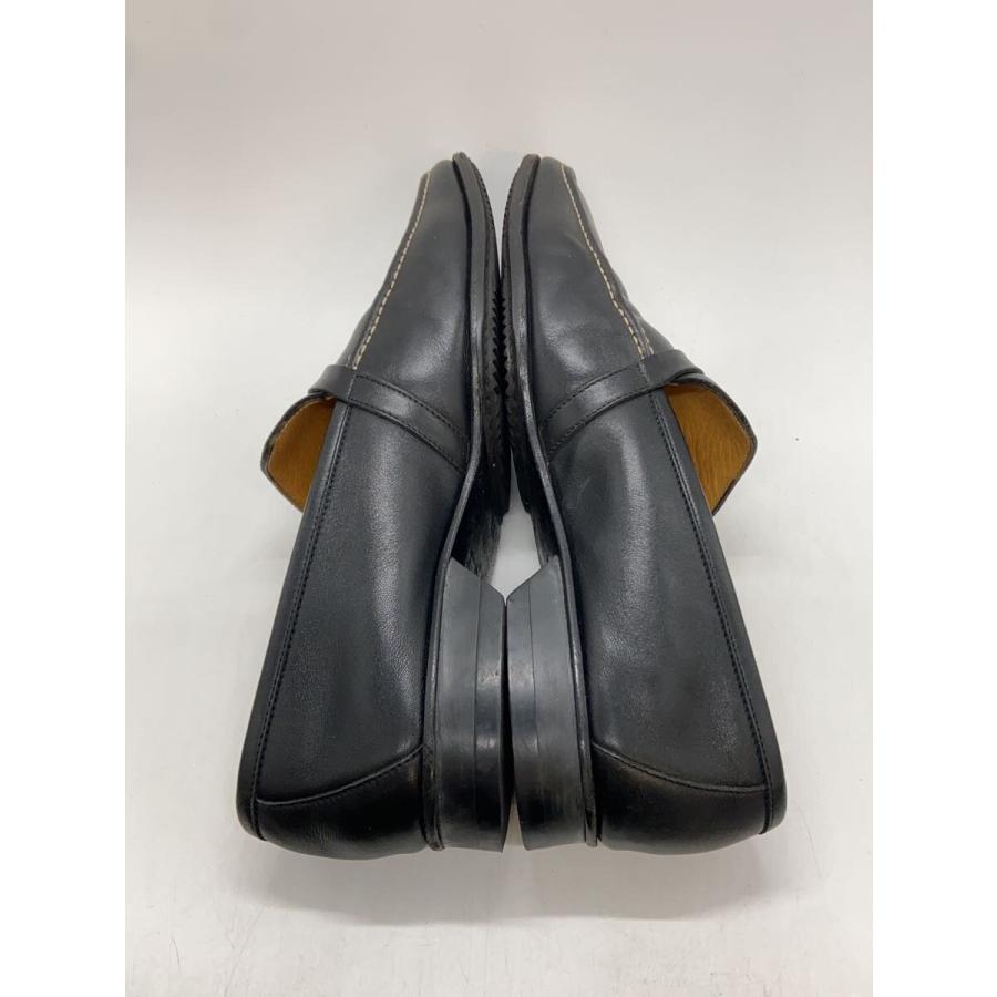 HERMES◇Hロゴ金具/ローファー/40/BLK/レザー/黒/ブラック HERMES◇Hロゴ金具/ローファー/40/BLK/レザー/黒/ブラック
