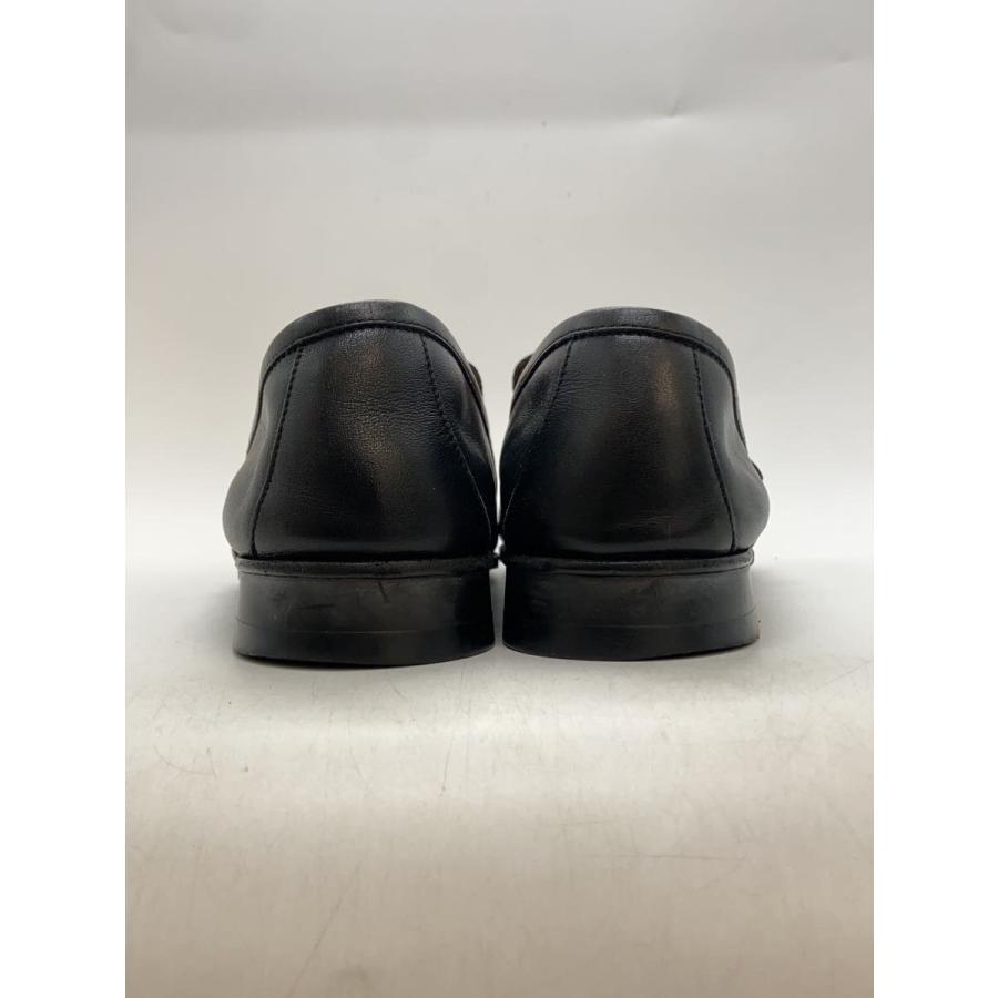 HERMES◇Hロゴ金具/ローファー/40/BLK/レザー/黒/ブラック HERMES◇Hロゴ金具/ローファー/40/BLK/レザー/黒/ブラック