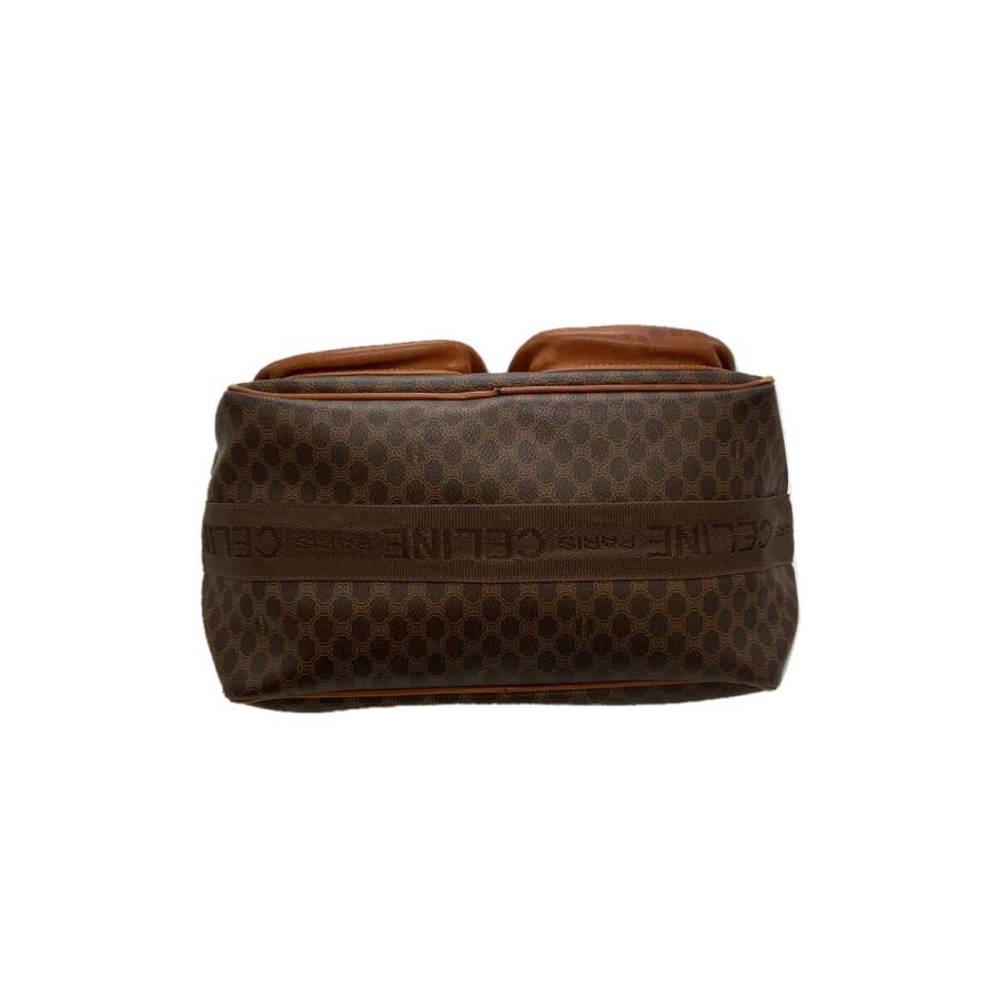 CELINE◇マカダム/ショルダーバッグ/レザー/ブラウン/T06/A CELINE◇マカダム/ショルダーバッグ/レザー/ブラウン/T06/A