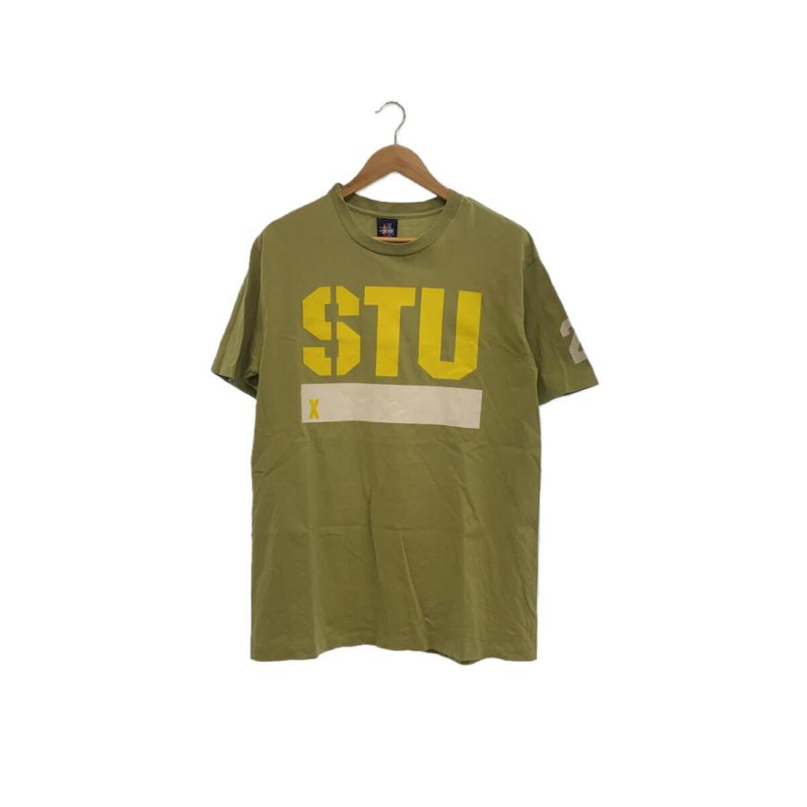 STUSSY◇Vintage/90s/USA製/Tシャツ/SIZE:L/カーキ : セカンド STUSSY◇Vintage/90s/USA製/Tシャツ/SIZE:L/カーキ : セカンド