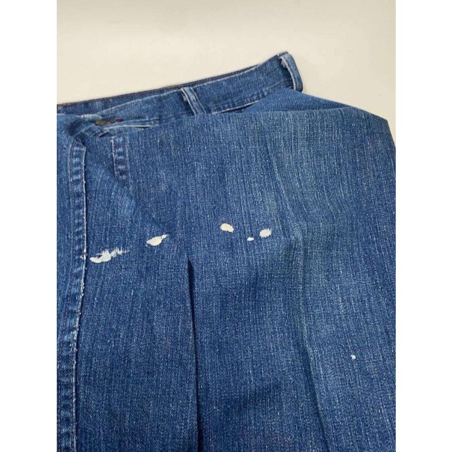 US.NAVY◇Vintage/40s/巻きパン/デニムダンガリートラウザーズ 