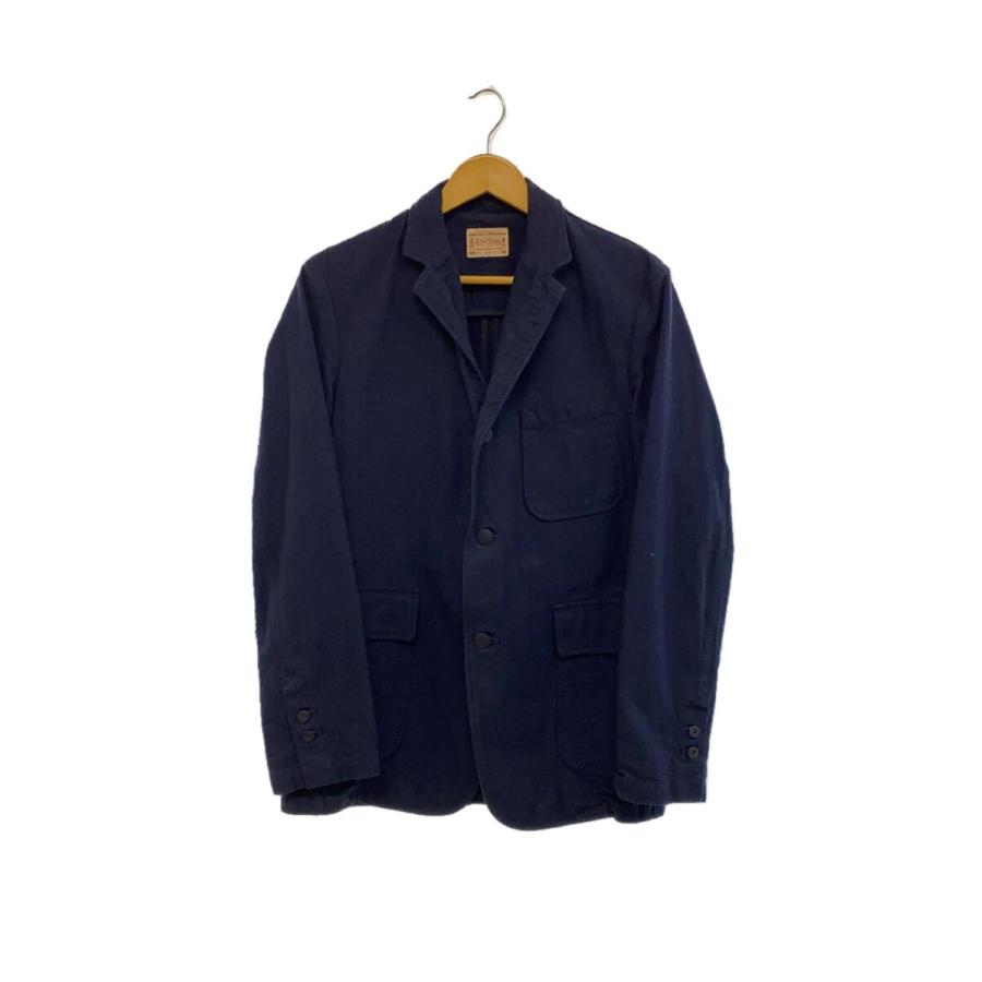 BONCOURA 美品 ヘリンボーン編み インディゴ染 テーラードジャケット BONCOURA 美品 ヘリンボーン編み インディゴ染 テーラードジャケット
