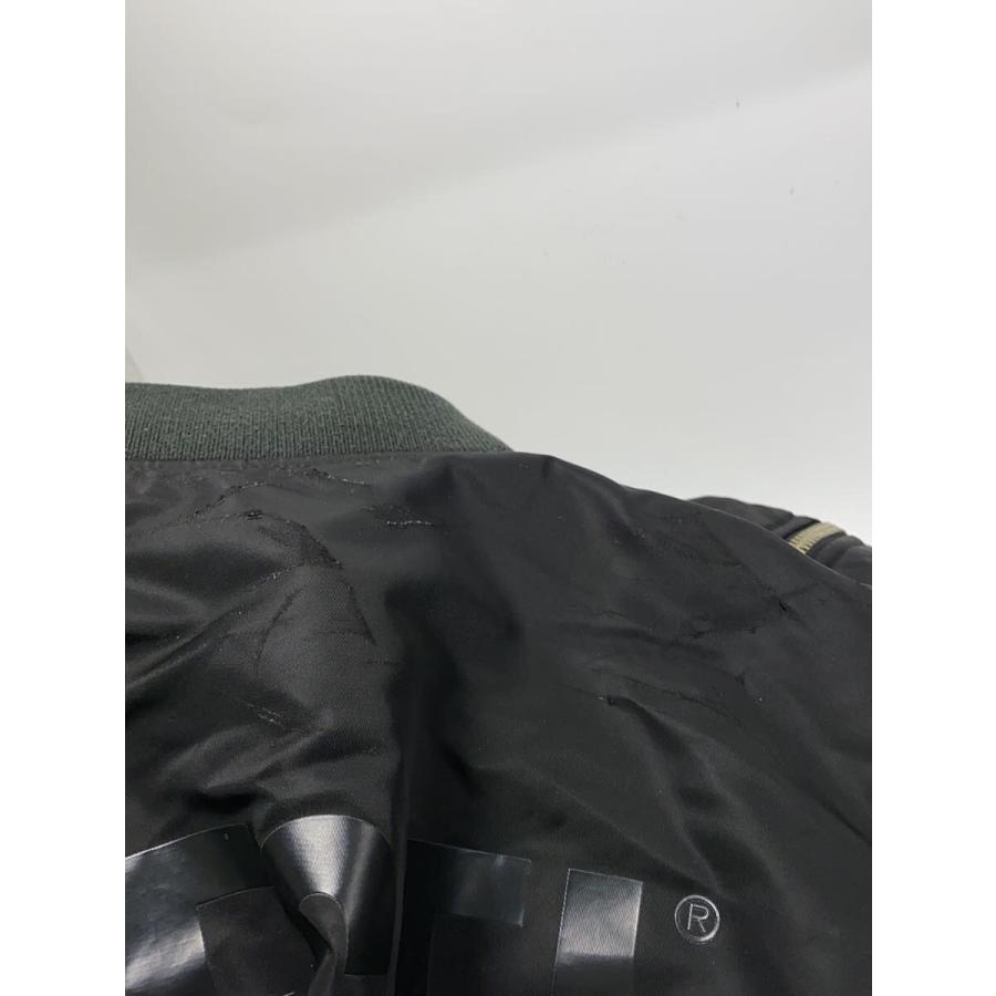 DIESEL / MA-1/クラッシュ加工/バックプリント/フライトジャケット/XS/ポリエステル/BLK DIESEL◇MA-1/クラッシュ加工/バックプリント/フライトジャケット/XS