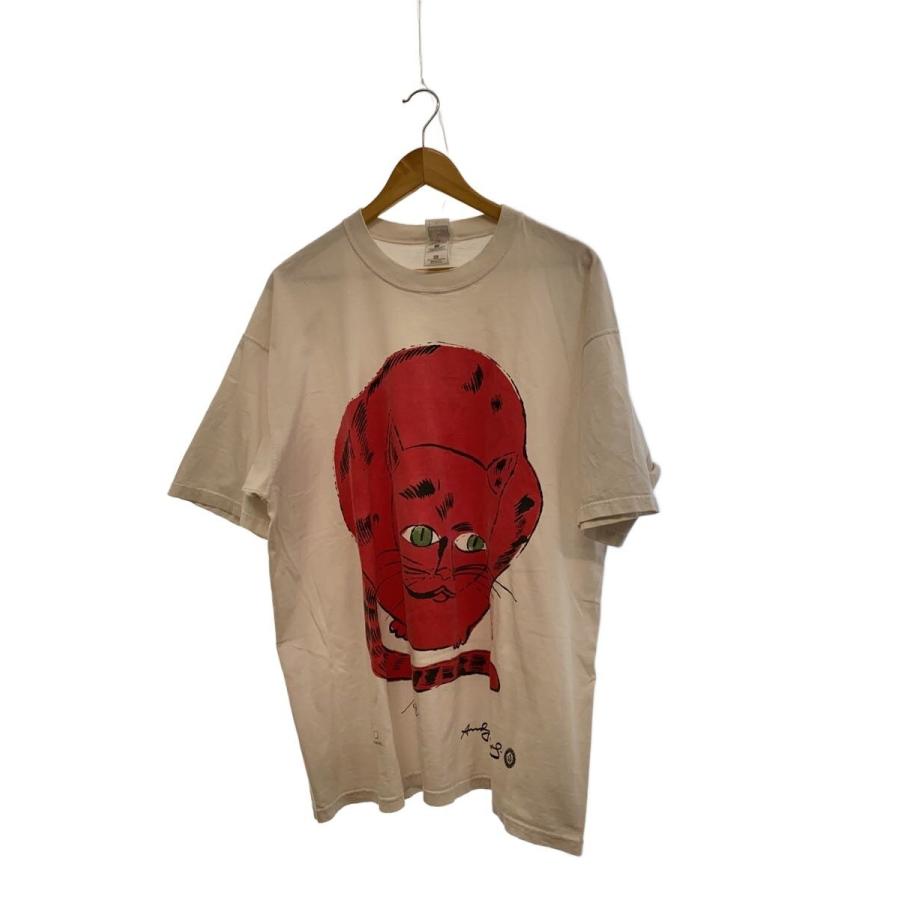 FRUIT OF THE LOOM◇Vintage/90s/USA製/ANDY WARHOL/サムキャット/T
